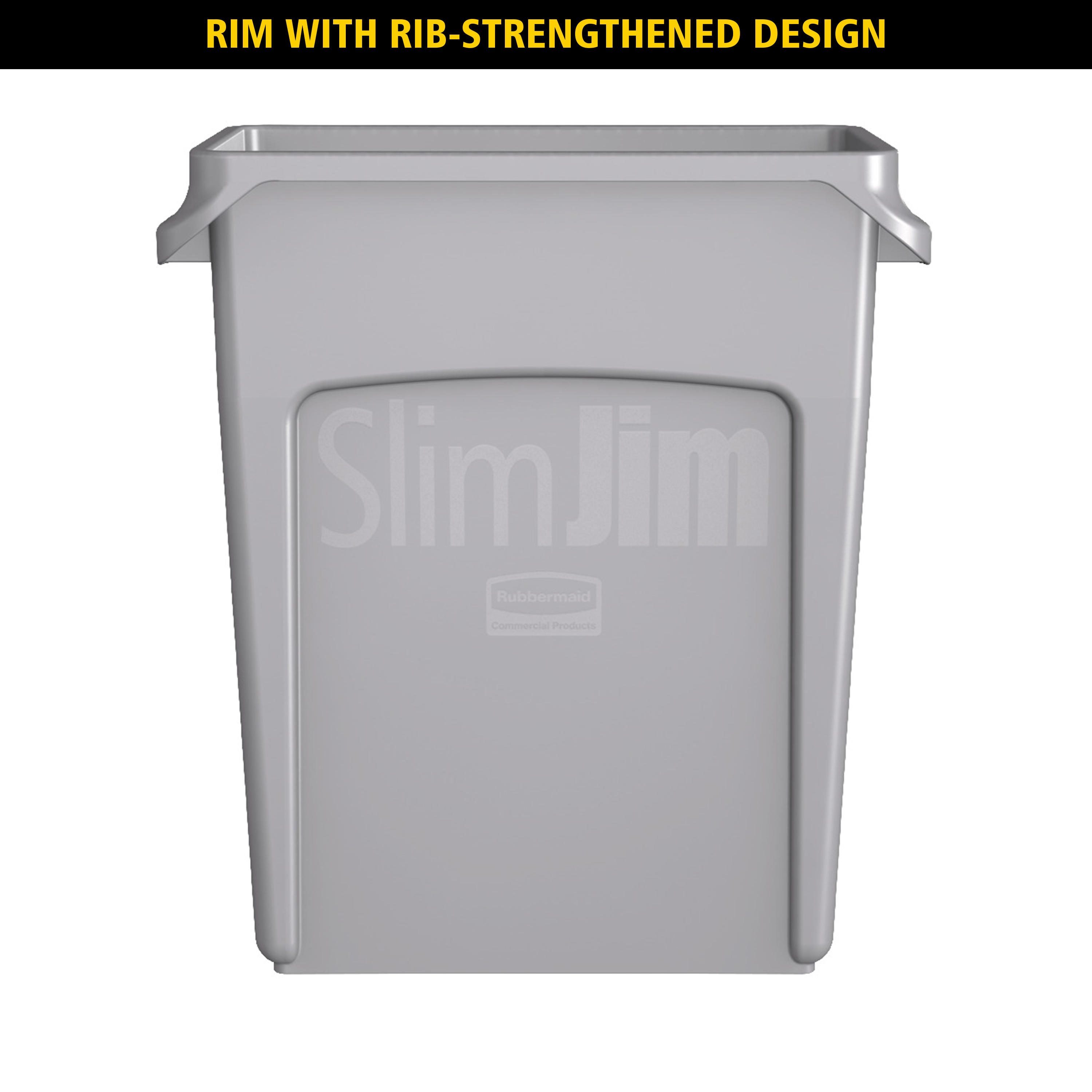 Rubbermaid Commercial Products Slim Jim 87L Blue Polyethylene Waste Bin
