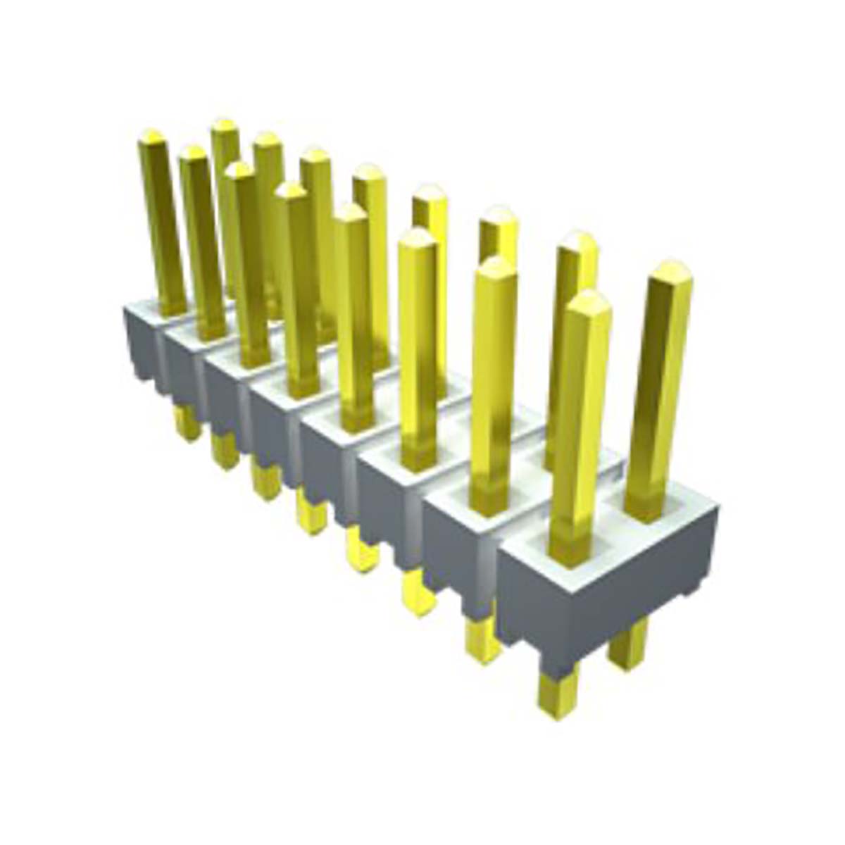 Samtec HTSW Series Straight Through Hole Pin Header, 6 Contact(s), 2.54 mm Pitch, 2 Row, Unshrouded