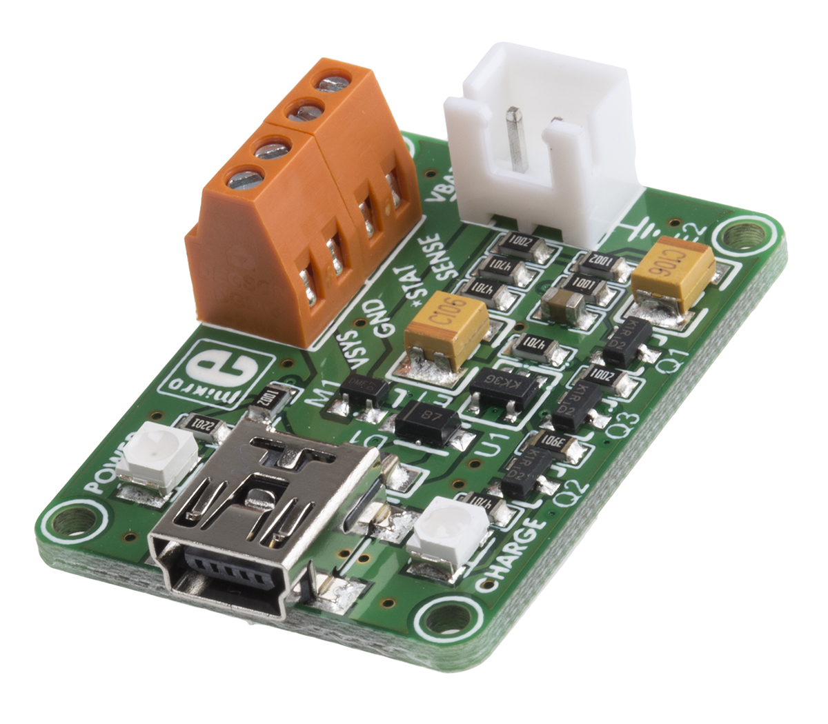 MikroElektronika VOLT USB Power Management for MCP73832