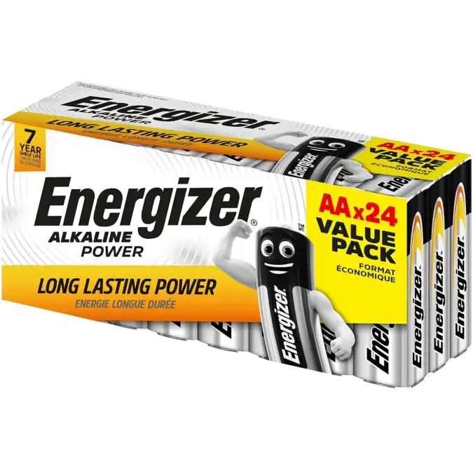 Energizer Alkaline Zinc Manganese Dioxide AA Batteries 1.5V