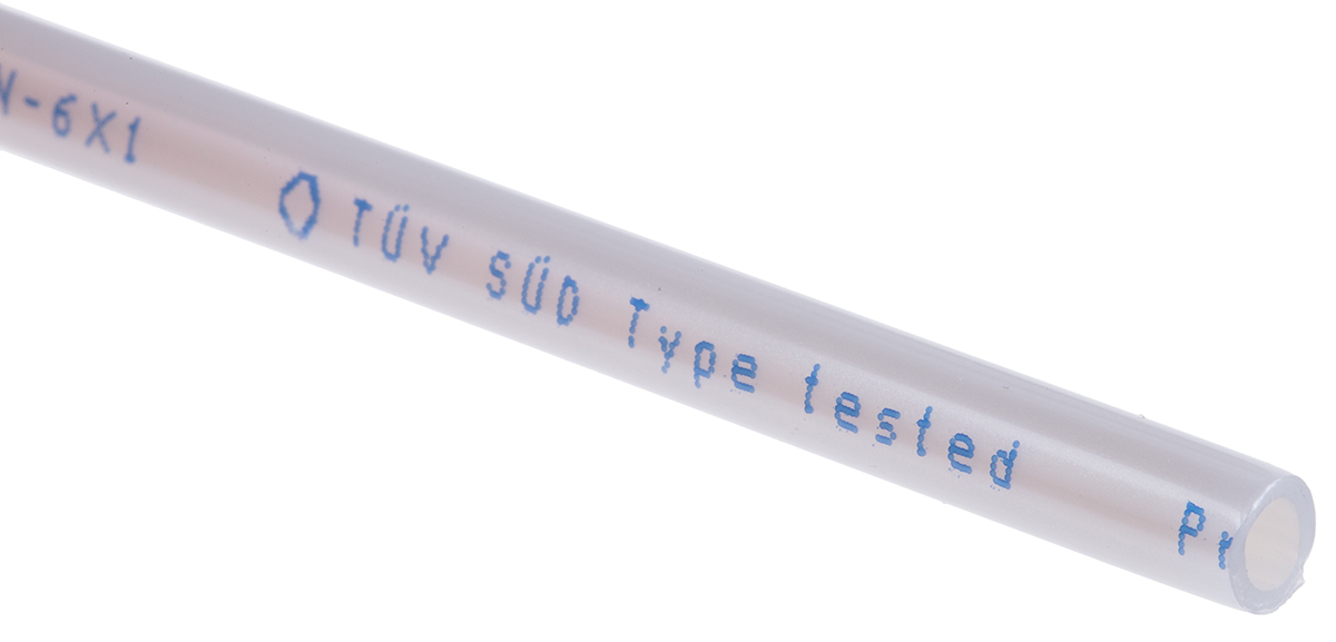 Festo Compressed Air Pipe Silver Polyurethane 6mm x 50m PUN Series, 152586