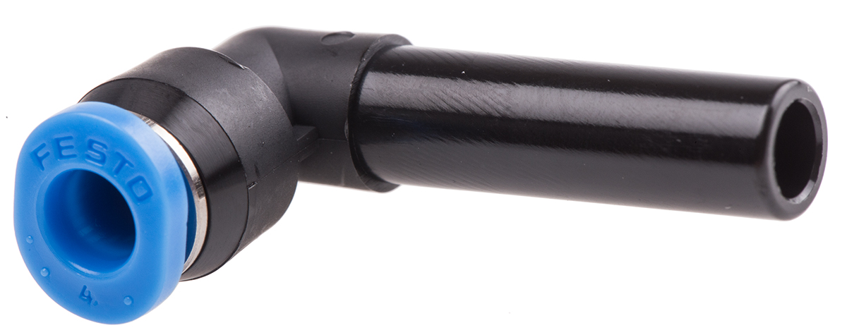 Festo QSL Series Elbow Tube-toTube Adaptor, Push In 6 mm to Push In 4 mm, Tube-to-Tube Connection Style, 153350
