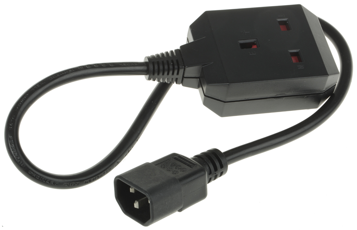 APC IEC C14 Type G UK Socket Power Cord, 610mmAP
