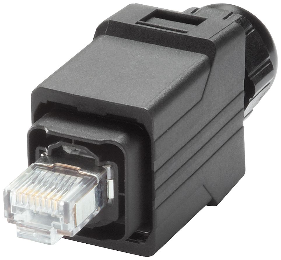 Siemens Plug Ethernet Connector, Cable Mount, Cat5 Straight 2 x 2 Port 4 -Way