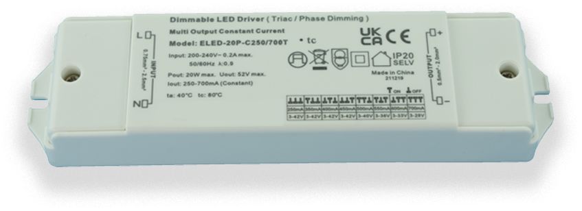 RS PRO Dimmable LED Driver, 3 → 42V Output, 10W Output, 450mA Output, Constant Current Dimmable