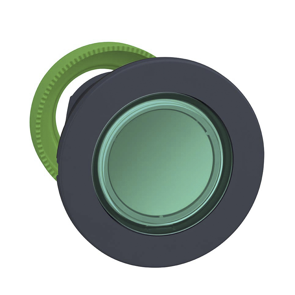 Schneider Electric Harmony Series Green Momentary Push Button Head, 30mm Cutout, IP66, IP67, IP69K