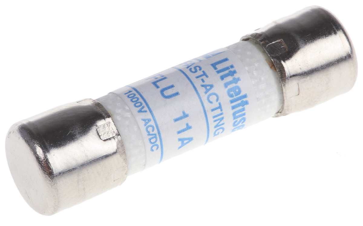 Littelfuse 11A F Ceramic Cartridge Fuse, 10 x 38mm