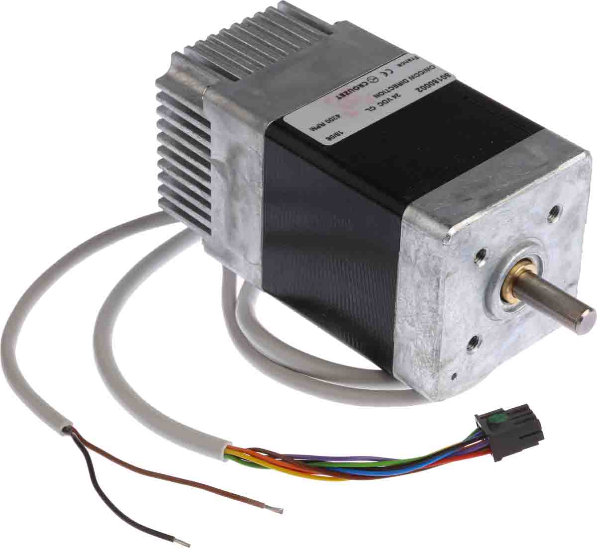 Crouzet Brushless DC Motor, 80 W, 24 V dc, 240 mNm, 3250 rpm, 8mm Shaft Diameter