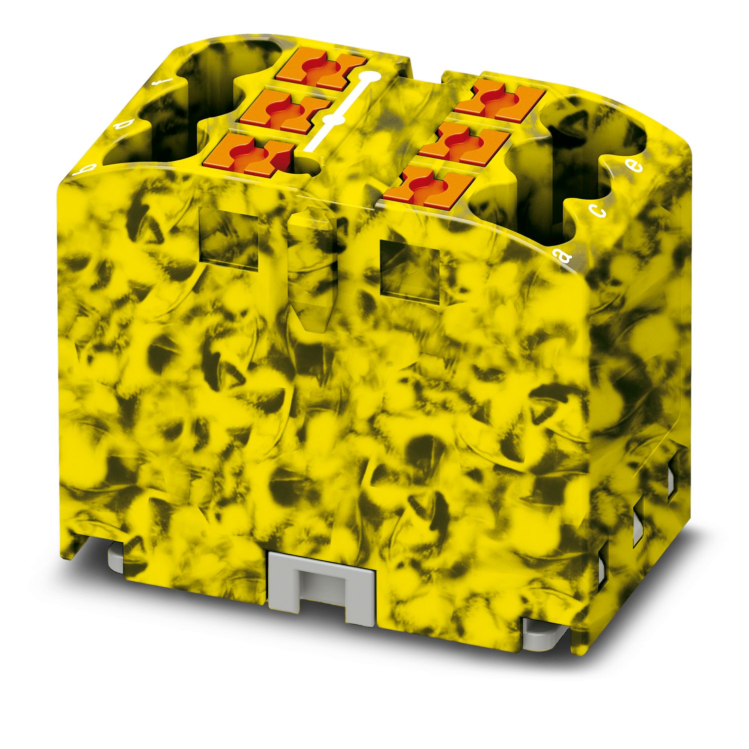 Phoenix Contact Distribution Block, 6 Way, 4mm², 32A, 450 V, Yellow