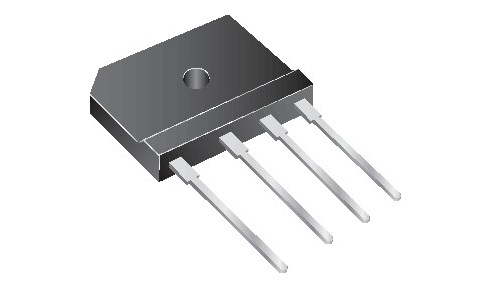 Vishay Bridge Rectifier, 15A, 600V, 4-Pin