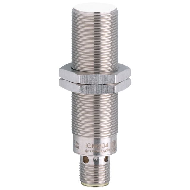 ifm electronic Inductive Threaded Barrel Proximity Sensor, M18, 8 mm Detection, PNP NO, 10 → 60 V dc