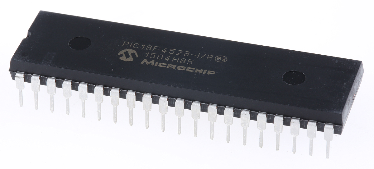 Microchip, 8 bit PIC, PIC18F4523 Microcontroller, 64 MHz, 32kB FLASH, 40-Pin PDIP
