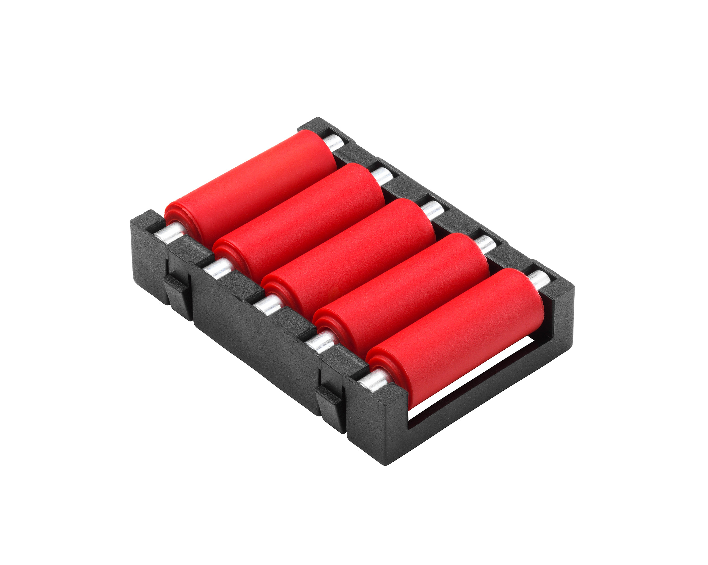 RS PRO Zinc Plated Steel Round Conveyor Roller 9mm Dia. x 50mm L, 100N Load Capacity