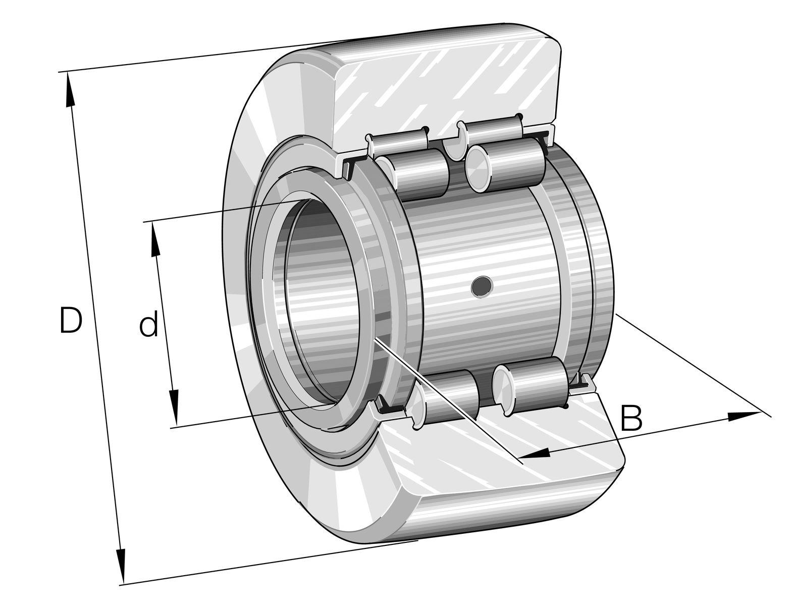 Concentric Track Roller PWTR1747-2RS-XL, 17mm ID, 47mm OD