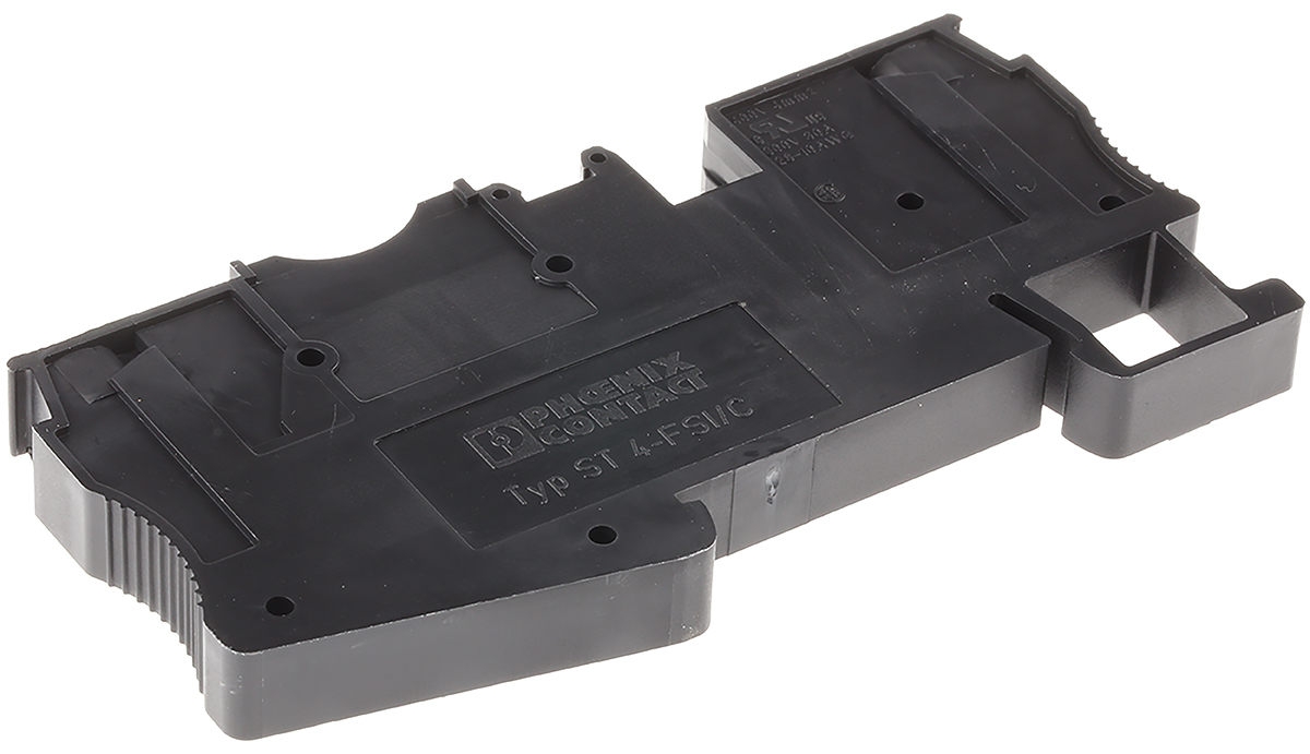 Phoenix Contact ST 4-FSI/C Series Black DIN Rail Terminal Block, 0.08 → 4mm², Single-Level, Spring Clamp