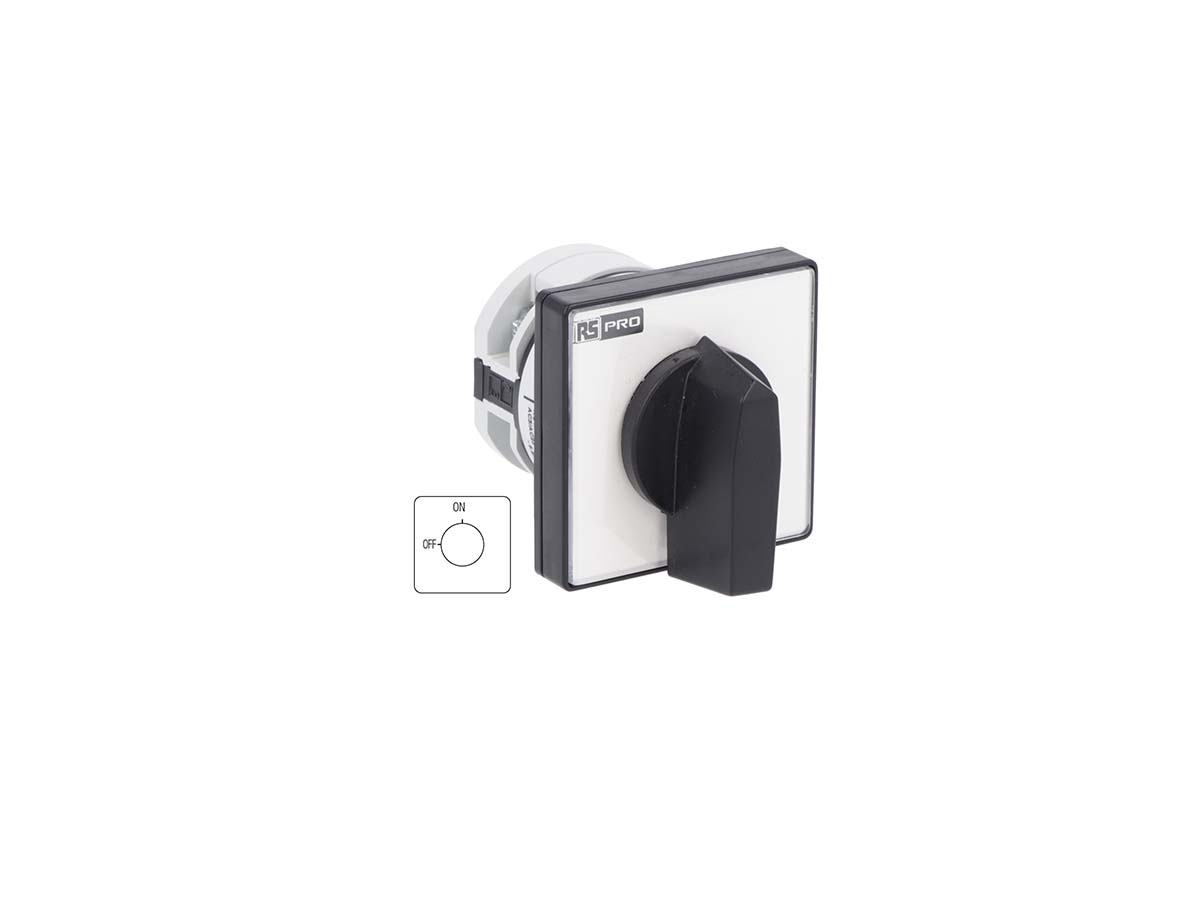 RS PRO, 1P 2 Position On-Off Cam Switch, 690 V, 16A