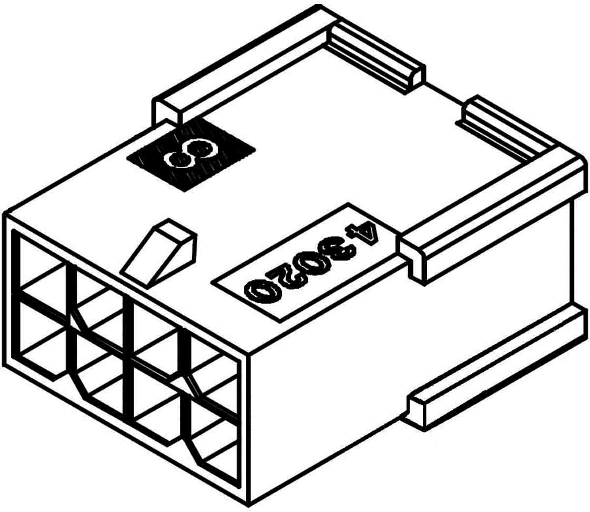 Molex, Micro-Fit 3.0 Male Connector Housing, 3mm Pitch, 14 Way, 2 Row