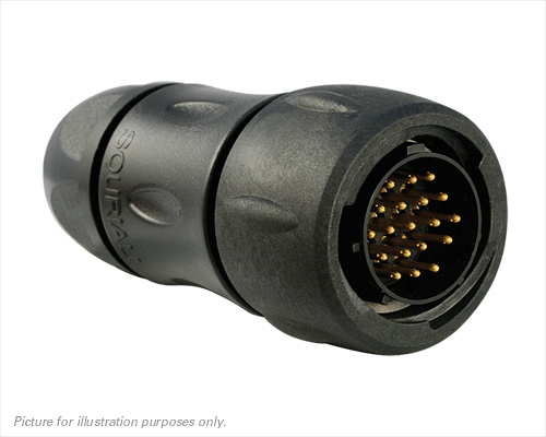 Souriau Sunbank by Eaton Circular Connector, 19 Contacts, Cable, Standard Connector, Socket, Male, IP68, IP69K, UTS