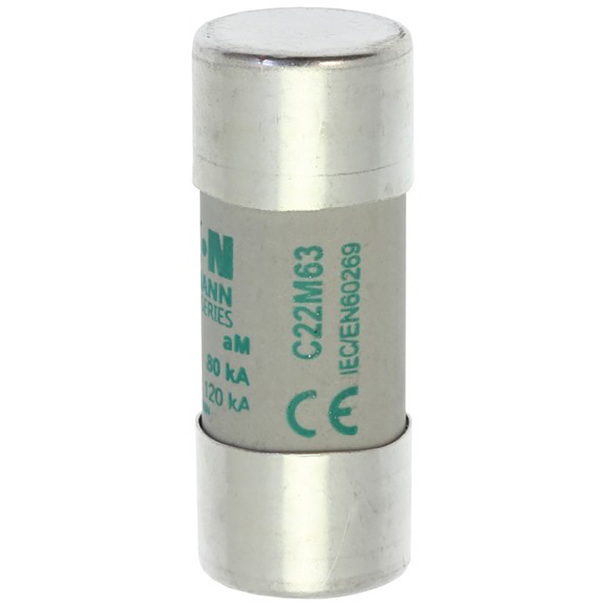 Eaton 63A Ceramic Cartridge Fuse, 22 x 58mm