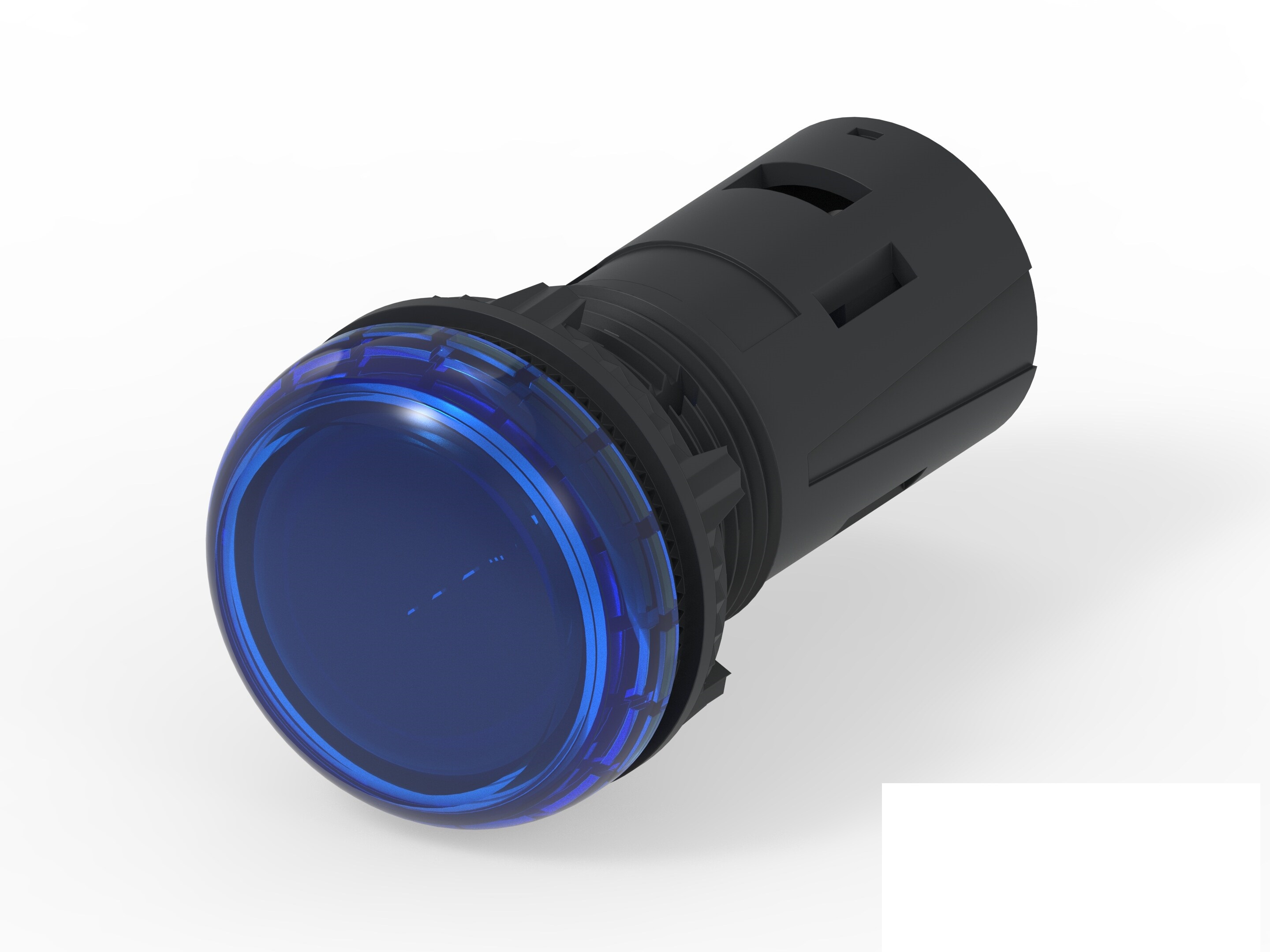 TE Connectivity, 1-2489541, Screw Mount Blue LED Pilot Light, 19.6mm Cutout, IP20, IP65, Dome, 415V ac