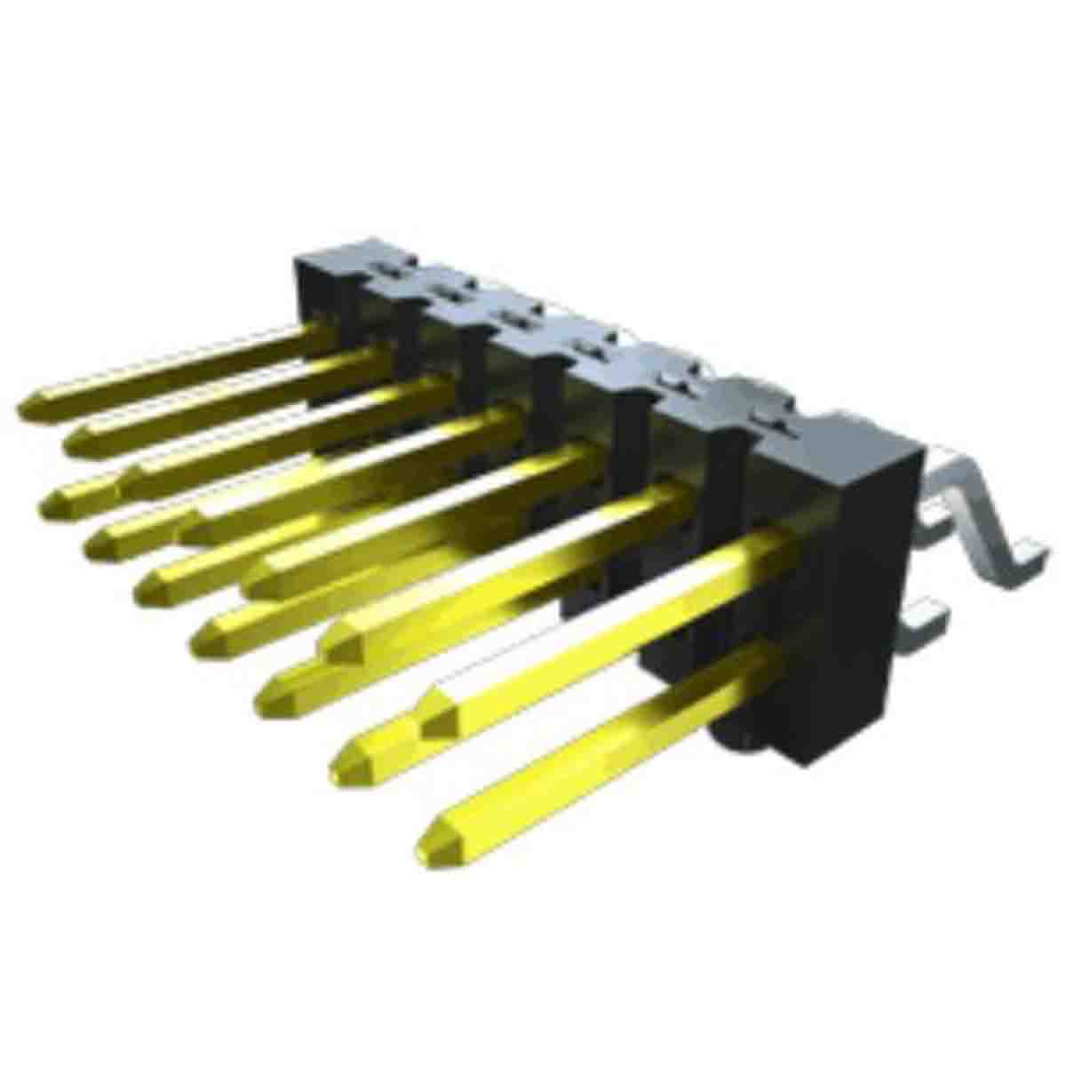 Samtec TSM Series Right Angle Surface Pin Header, 4 Contact(s), 2.54 mm Pitch, 2 Row, Unshrouded