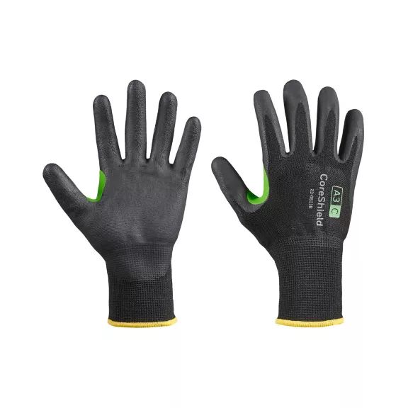 Honeywell Safety CoreShieldTM Black High Performance Polyethylene Work Gloves, Size 8, Nitrile Foam Coating