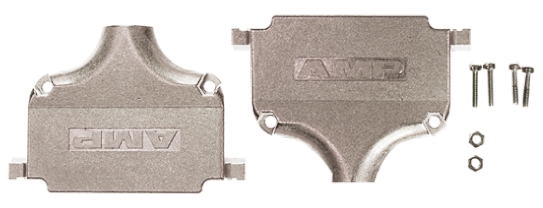 TE Connectivity AMPLIMITE Series Zinc D Sub Backshell, 37 Way