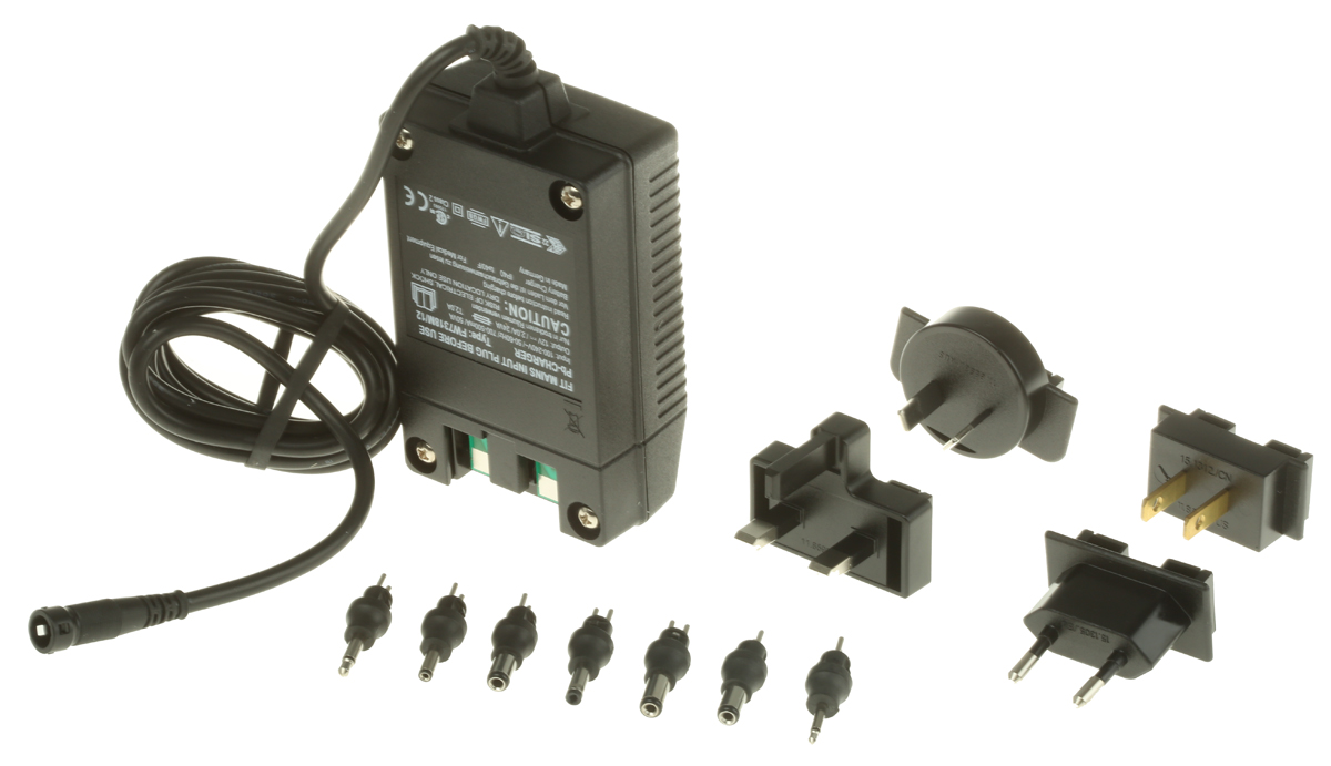 Friwo Battery Charger For Lead Acid Battery Pack 6 Cell 12V 2A with EURO, JPN, UK, USA plug