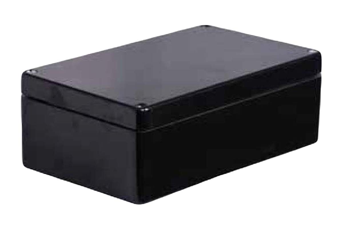 RS PRO Black Glass Fibre Reinforced Polyester Junction Box, IP66, ATEX, IECEx, 260 x 160 x 90mm