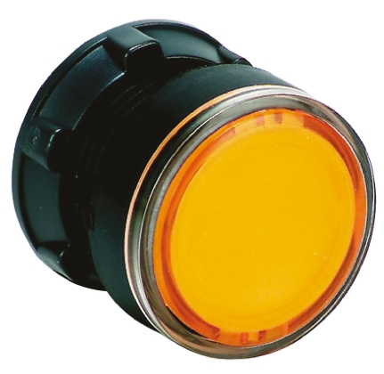 Schneider Electric Harmony XB5 Series Orange Illuminated Maintained Push Button Head, 22mm Cutout, IP66, IP67, IP69K