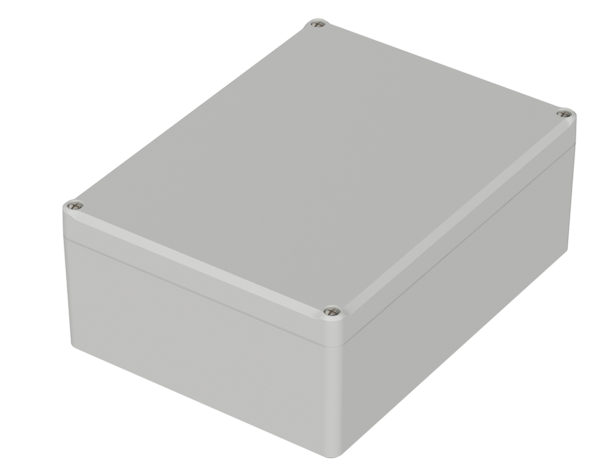 Bopla Euromas II Series Light Grey ABS Enclosure, IP65, Light Grey Lid, 200 x 150 x 77mm