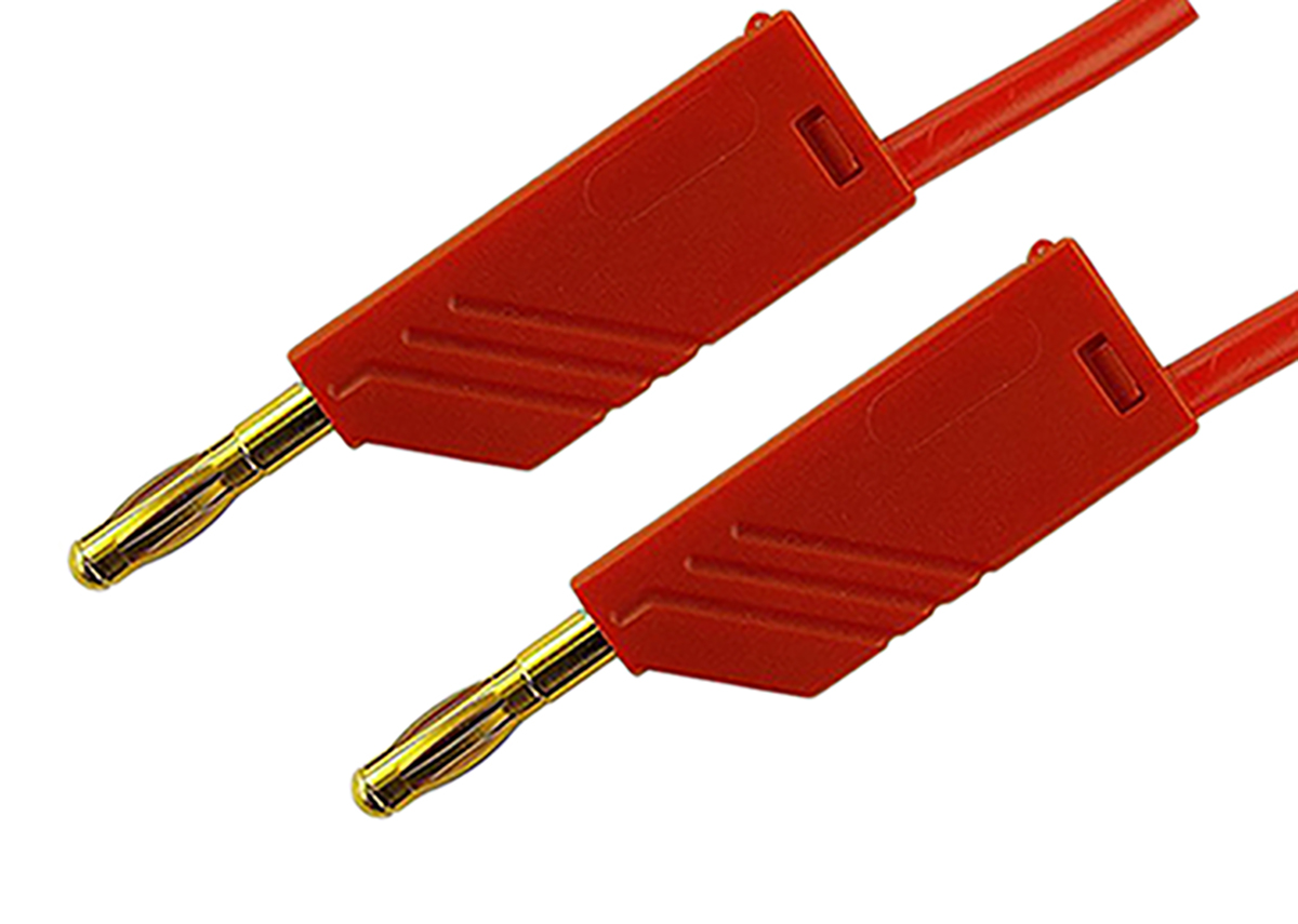 Hirschmann Test & Measurement, 32A, 30 V ac, 60V dc, Red, 250mm Lead Length
