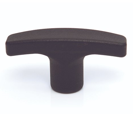 RS PRO Matt Black Thermoplastic Cabinet Handle 22 mm Height, 19mm Width, 71mm Length