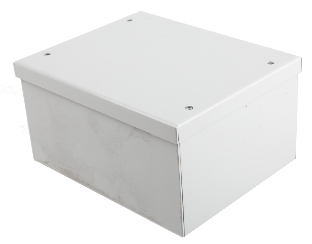 RS PRO Grey Cold Rolled Steel Instrument Case, 120 x 150 x 80mm