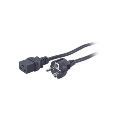APC Straight CEE 7/16 Plug to Straight IEC C19 Socket Power Cord, 2.5m