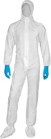 Delta Plus White Coverall,  Type 5 & 6 Anti-Static, XXL