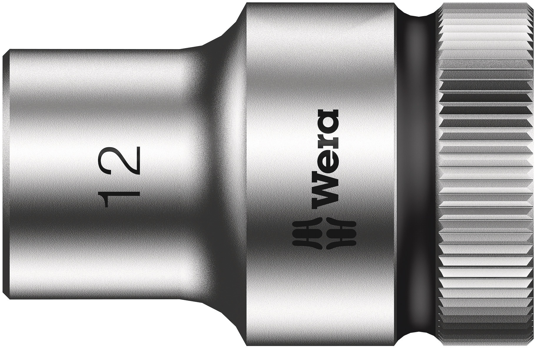 Wera 1/2 in Drive 12mm Standard Socket, 6 point, 37 mm Overall Length