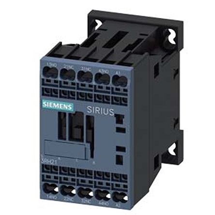 Siemens SIRIUS 3RH2 Contactor Relay, 110 V ac Coil, 4-Pole, 10 A, 2NO + 2NC, 690 V ac