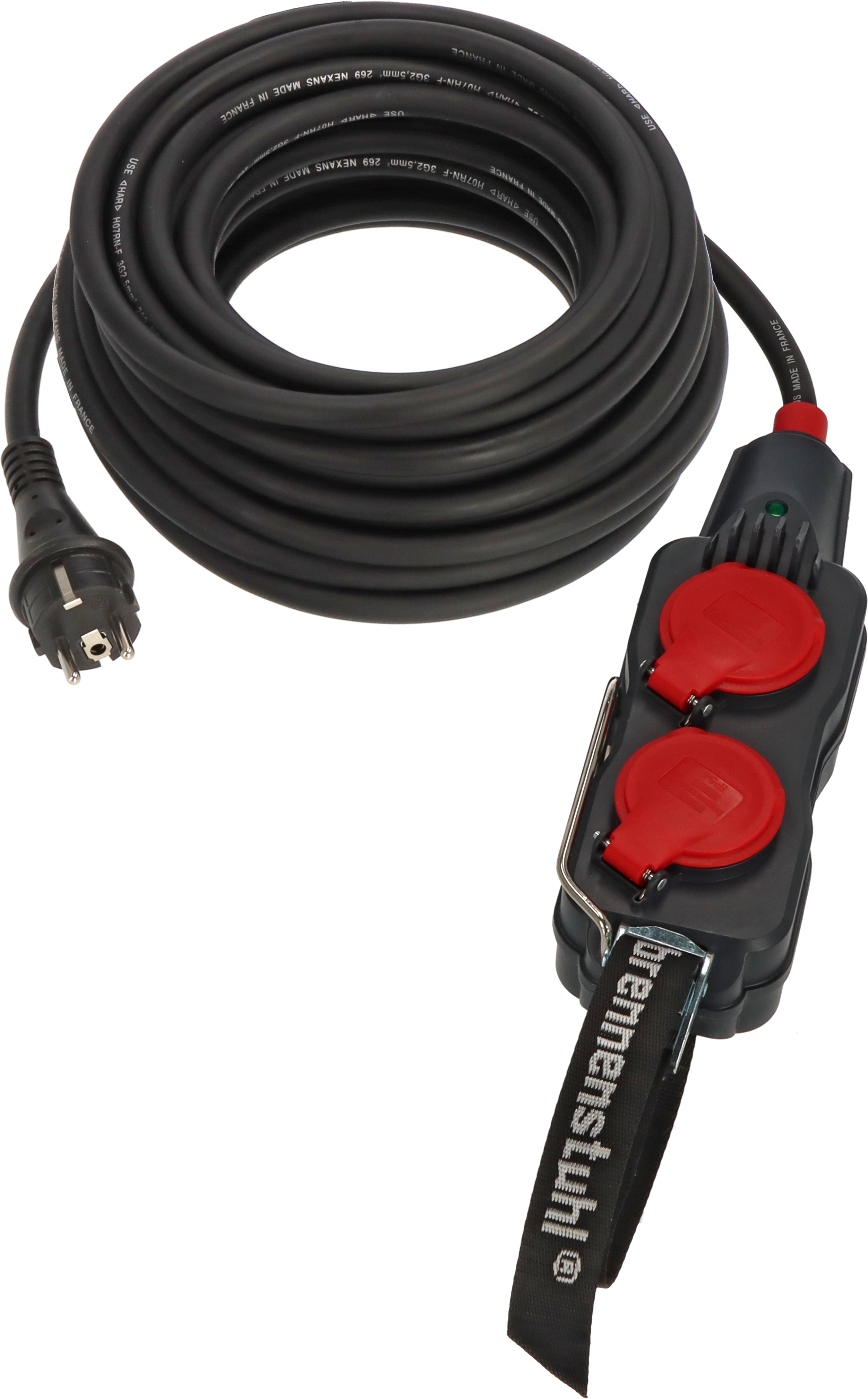 brennenstuhl 15m 4 Socket Type E - French Extension Lead, 230 V, IP54