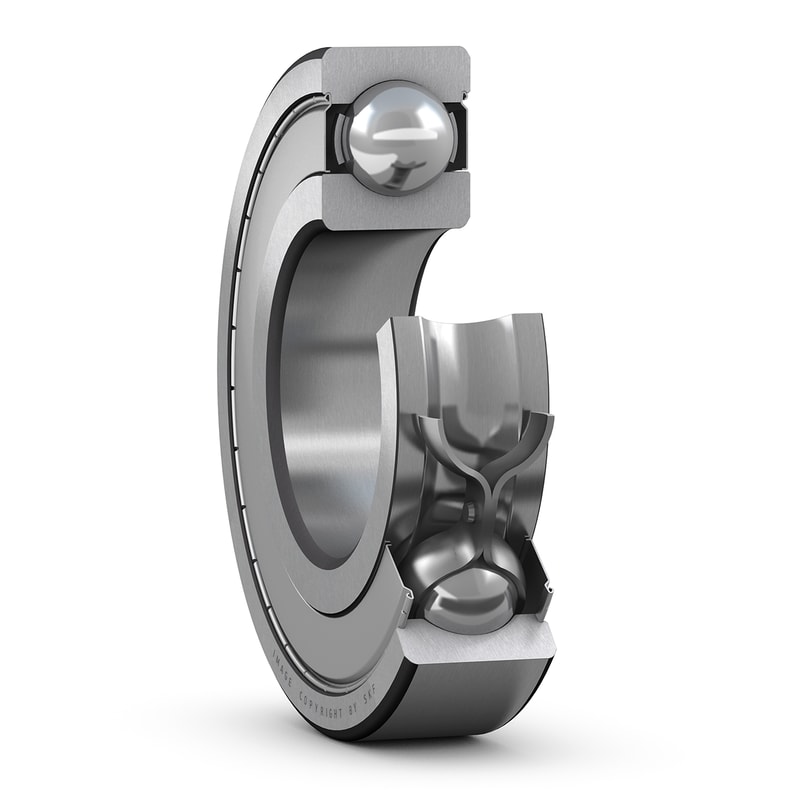 SKF 6000-2RSL/C3 1 Row Deep Groove Ball Bearing - 10 mm ID, 26 mm OD