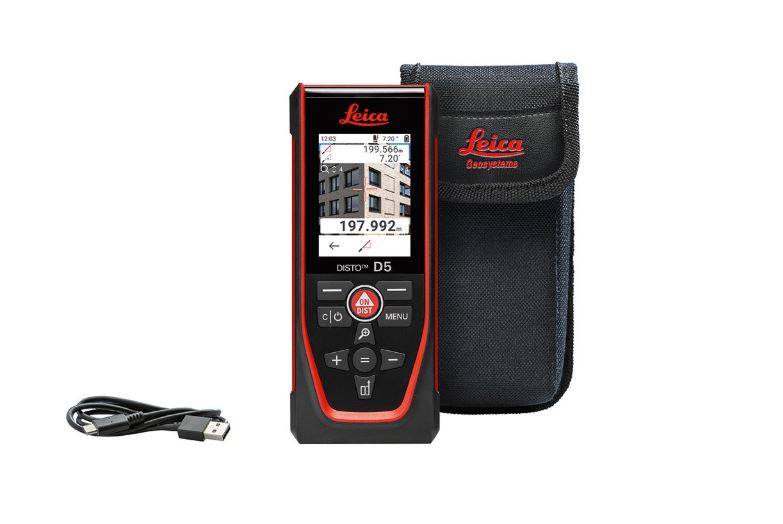 Leica D5-R+Cal Distance Meter, 200m Range, ± 1.0 mm Accuracy, PreCal