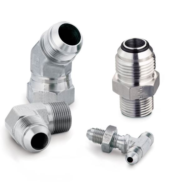 Parker Elbow 90° Male 37° JIC Flare to Female 37° JIC Flare Swivel, 8C6MXS
