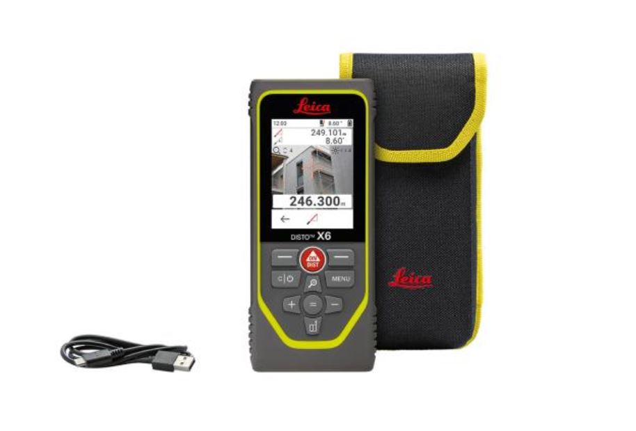 Leica X6-R+Cal Distance Meter, 250m Range, ± 1.0 mm Accuracy, PreCal