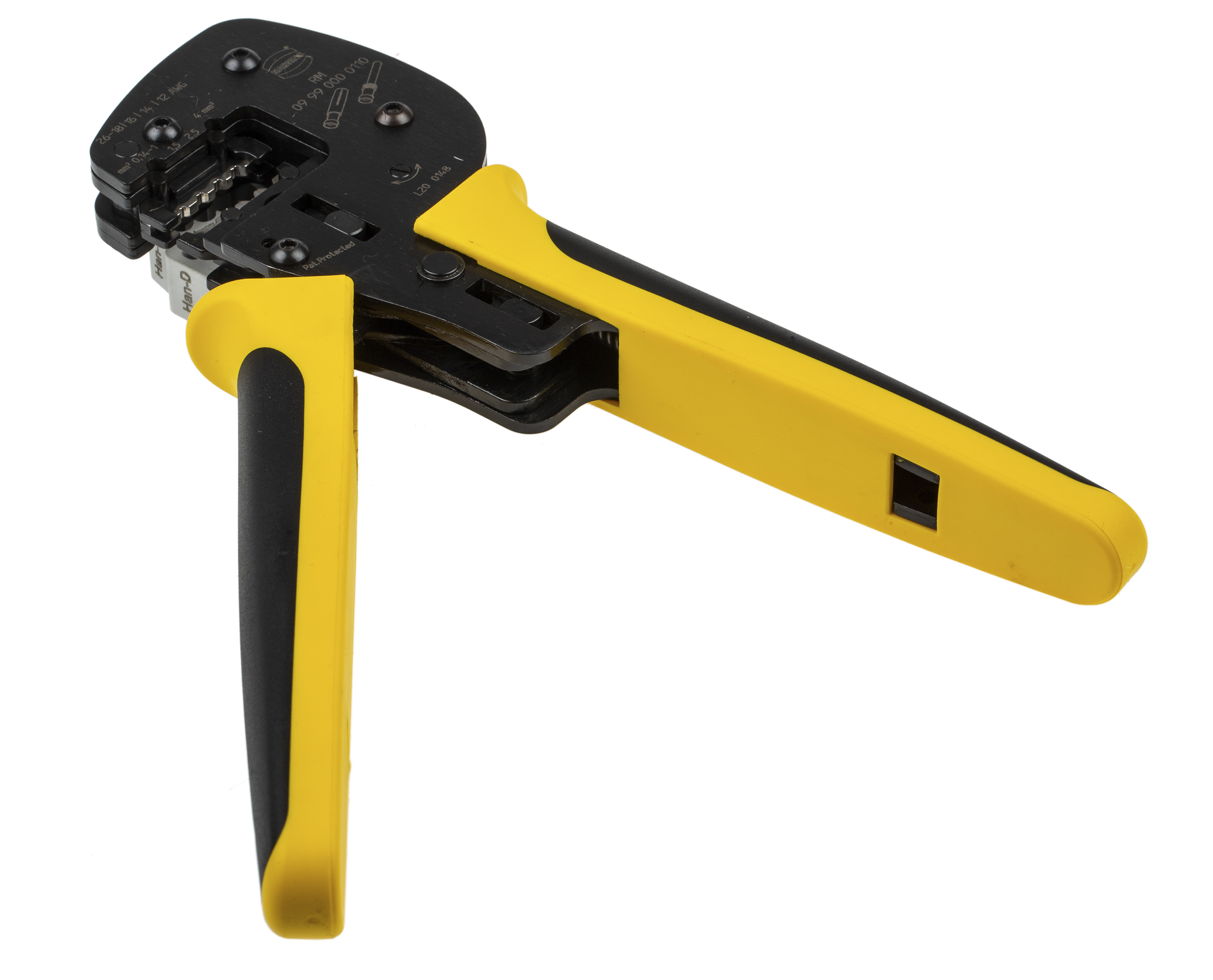 HARTING Hand Ratcheting Crimp Tool for Han C Connector Contacts, Han D Connector Contacts, Han E Connector Contacts,