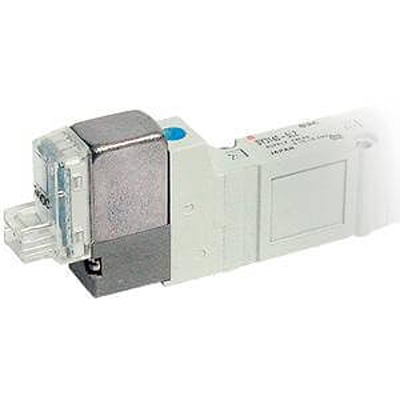 SMC 3 Position Closed Center Pneumatic Solenoid Valve - Solenoid/Pilot G 3/8 SY9000 Series 24V dc