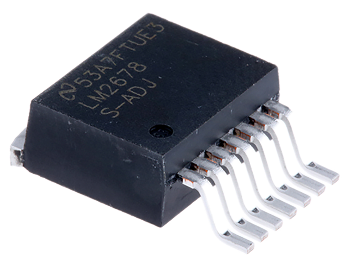 Texas Instruments, LM2678S-ADJ/NOPB Step-Down Switching Regulator, 1-Channel 5A Adjustable 7-Pin, D2PAK