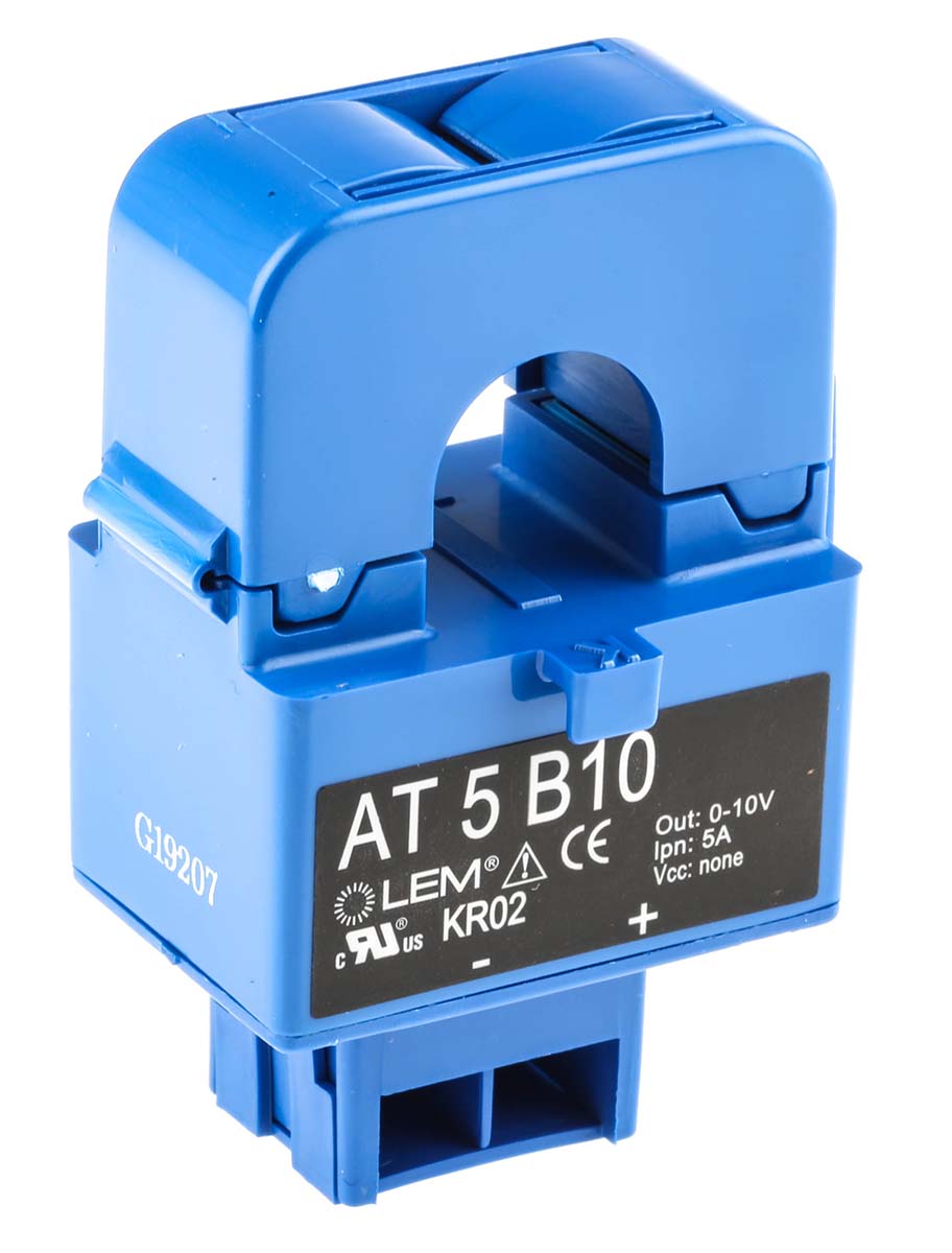 LEM AT Series Current Transformer, 5A Input, 5:1, 16mm Bore