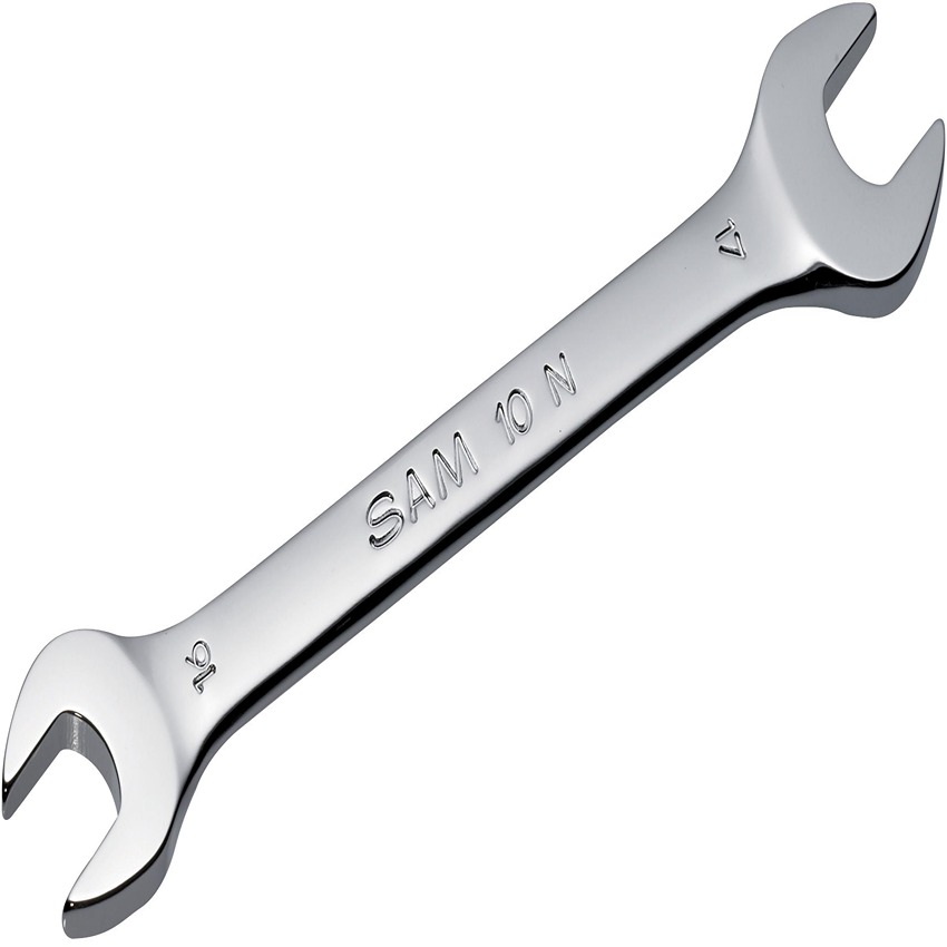 SAM Open-end Wrench, 261 mm Overall, 24 mm, 30 mm Jaw Capacity, Comfortable Soft Grip Handle