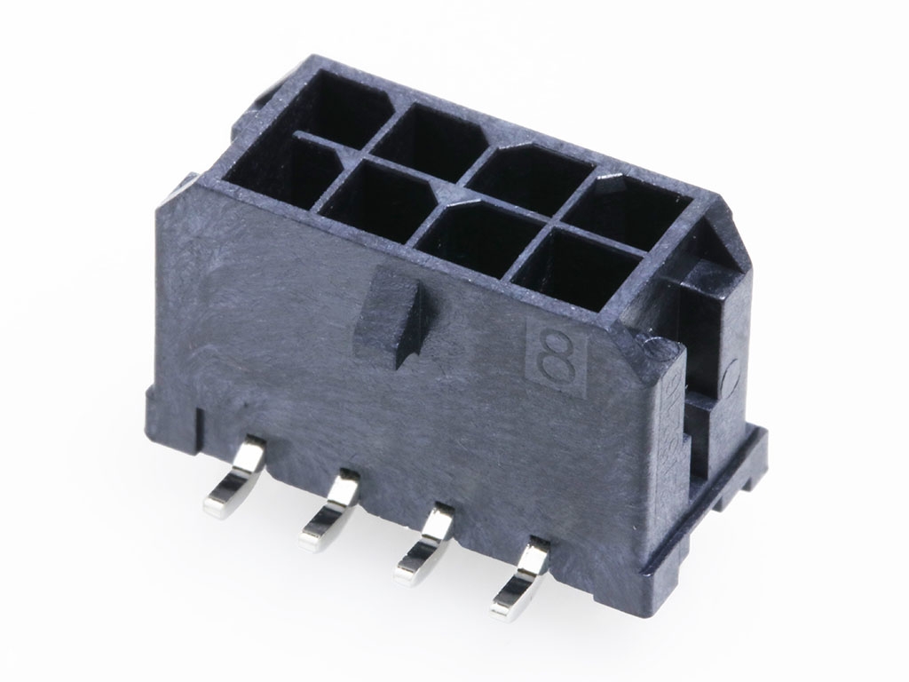 Molex 218216 Series Vertical Surface PCB Header, 4 Contact(s), 3 mm Pitch, 2 Row, Shrouded