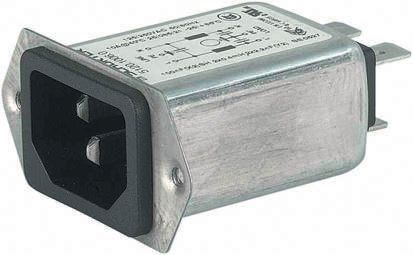 Schurter 15A, 250 V ac Male Panel Mount Filtered IEC Connector 5120.1007.0 None Fuse